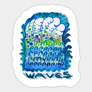 Waves Sticker